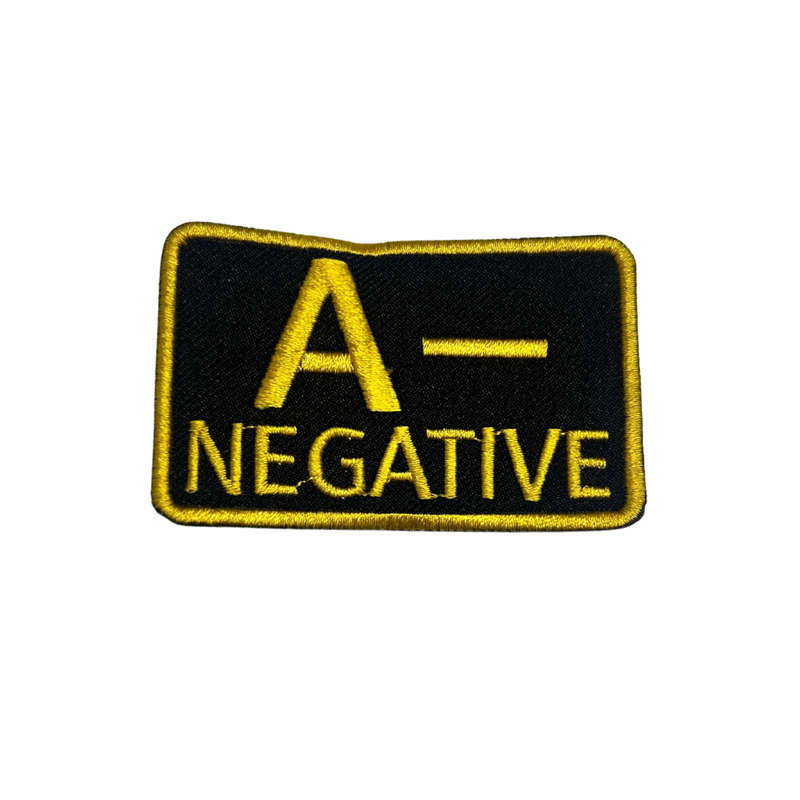 Motorcycle Waistcoat Patch - A- Negative