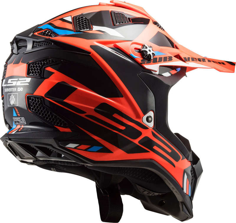 LS2 MX700 Subverter Evo Stomp Black/Neon Orange Motocross Helmet