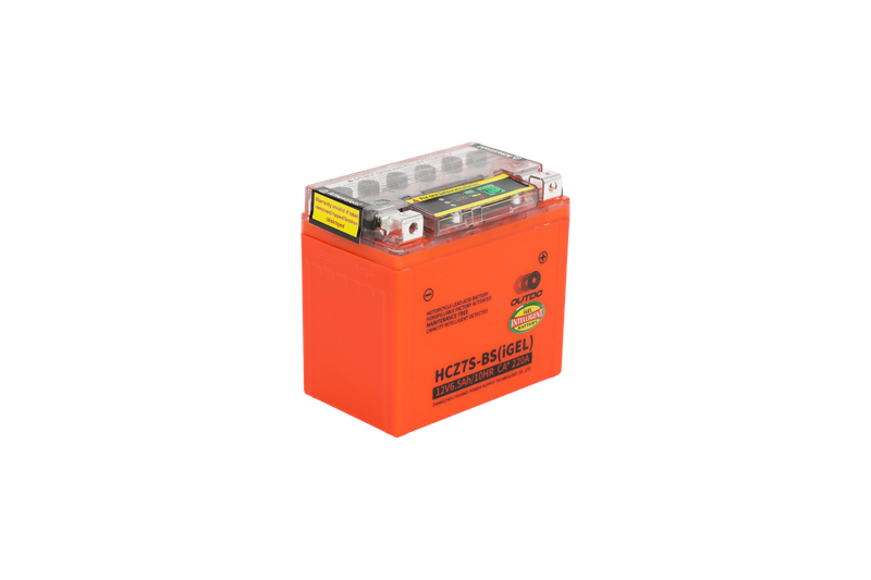 OUTDO HCZ7S-BS (IGEL)  Motorcycle Battery  12V-6.5Ah