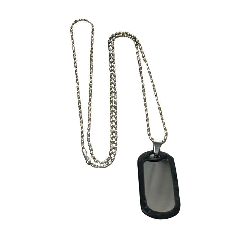 Small Silver Dog Tag