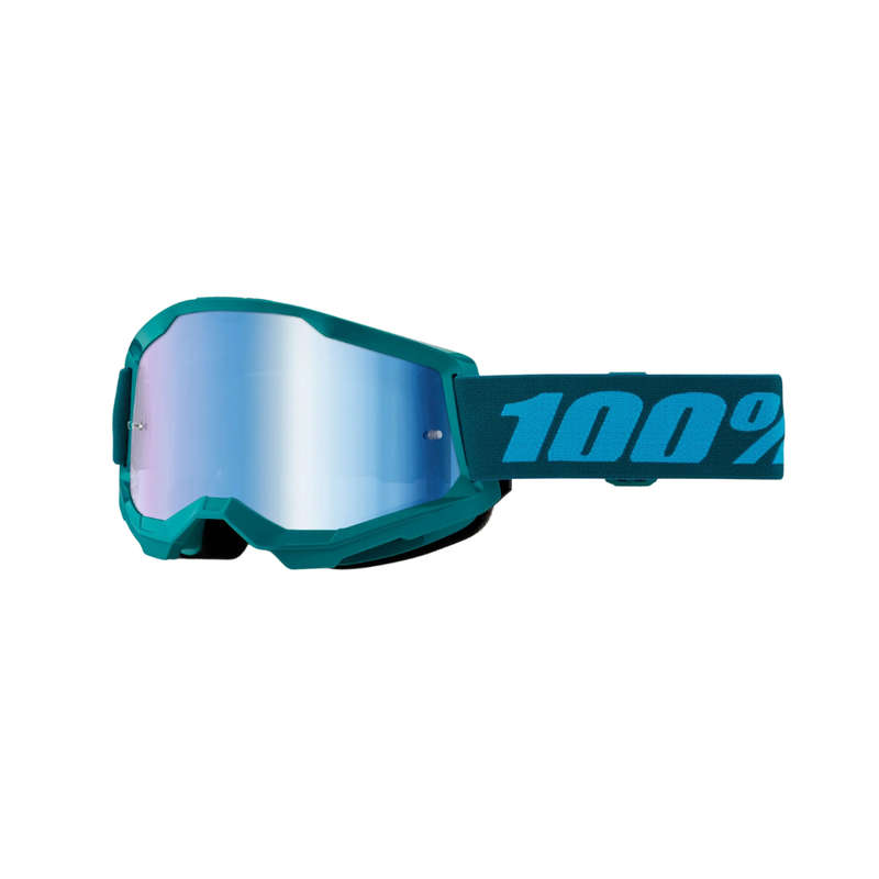 100% Strata2 Stone/Blue Mirror Goggle