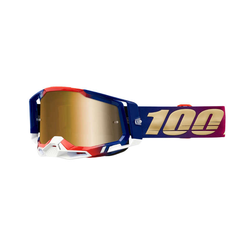 100% Racecraft2 United True Gold Goggle