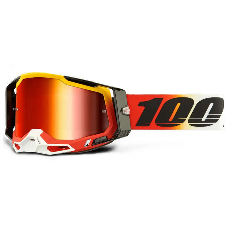 100% Racecraft2 Ogusto Red Mirror Goggle