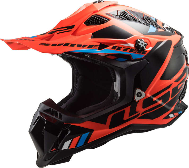 LS2 MX700 Subverter Evo Stomp Black/Neon Orange Motocross Helmet