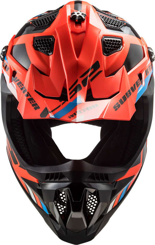LS2 MX700 Subverter Evo Stomp Black/Neon Orange Motocross Helmet
