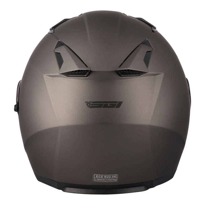SGI Revo Matt Titanium Open Face Motorcycle Helmet