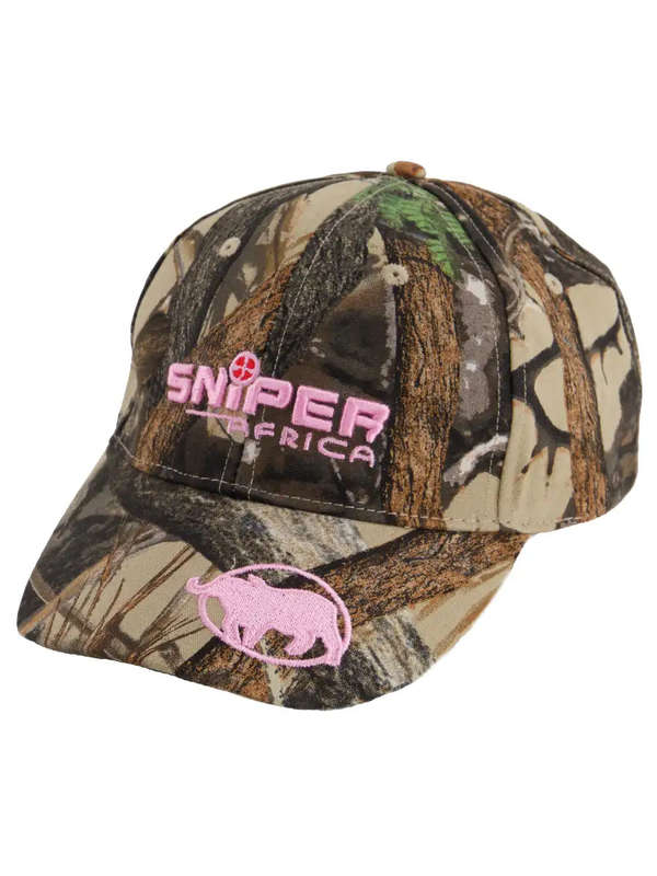 Sniper Africa Ladies 3D Buffalo Embroidered Peak Cap