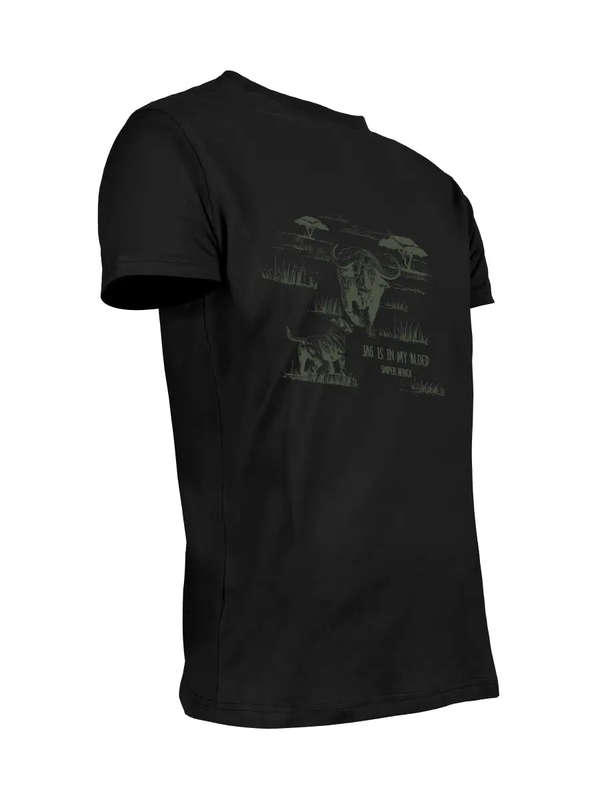 Sniper Africa Black Vintage Short Sleeve T-Shirt
