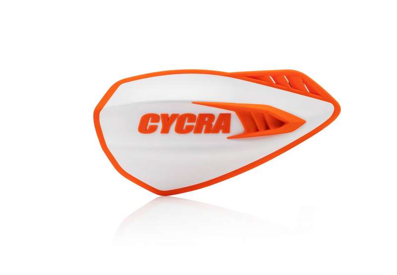 Cycra Cyclone White/Orange Handguards