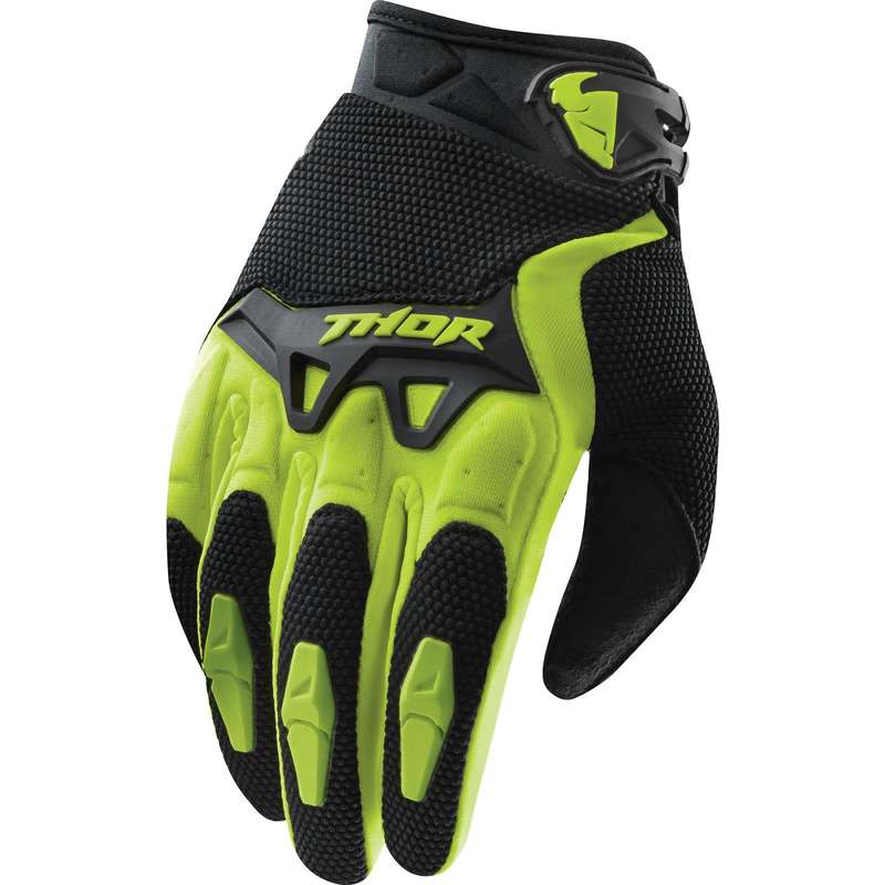 Thor Kids Spectrum Green/Black Gloves