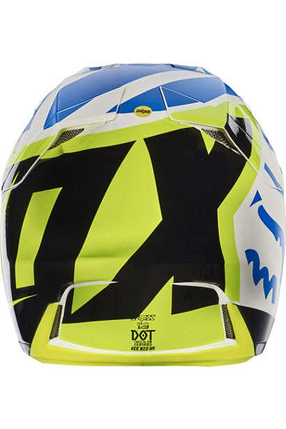 Pre-Loved (USED) Fox V3 Creo White/Yellow Helmet -(S)
