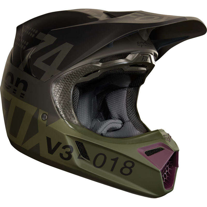 Fox V3 Draftr Charcoal Helmet