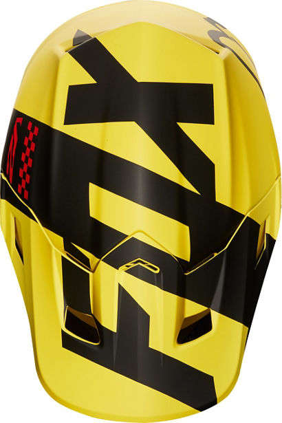 Fox V2 Mastar Yellow Helmet