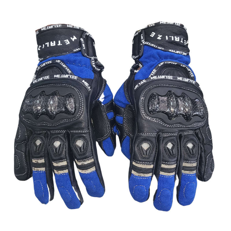 Metalize 261 Blue/Black Shorty Gloves