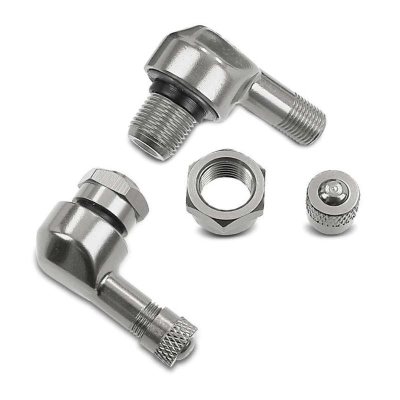 Metzeler Silver Aluminium 90 degree Tyre Valve
