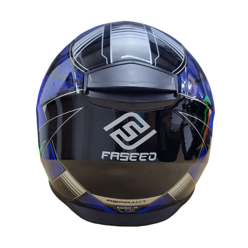 Faseed FS-816 14-1 Multi Green/Blue Helmet