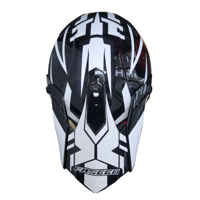 Faseed 608 Kids Black/White/Black Helmet