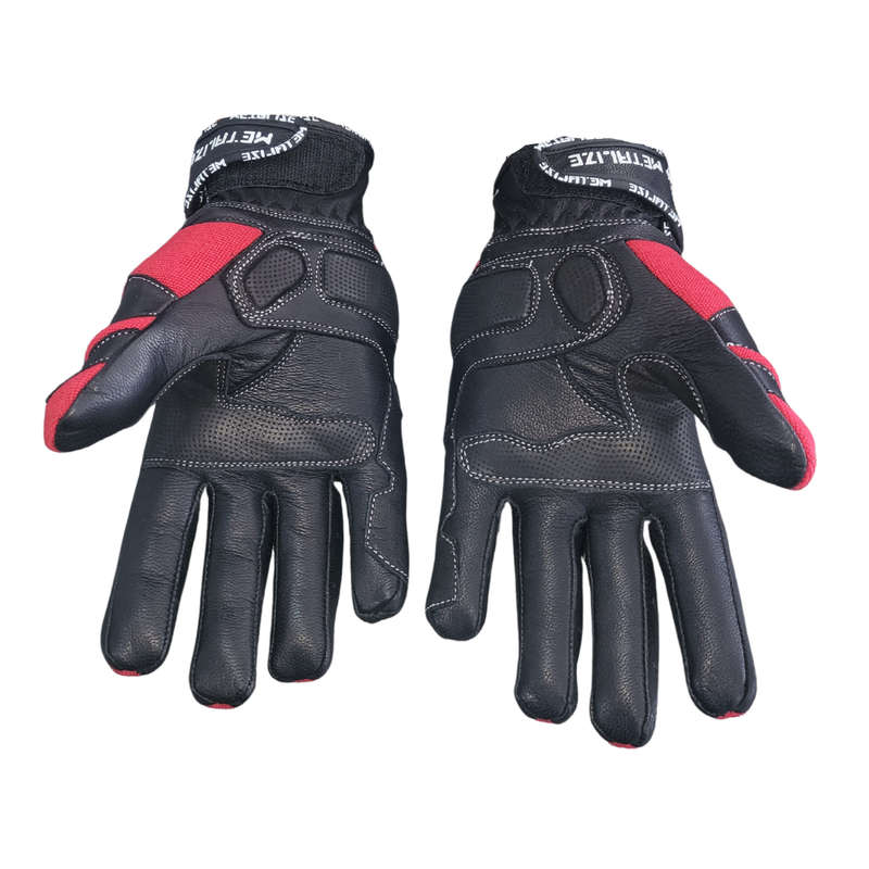 Metalize 261 Red/Black Shorty Gloves