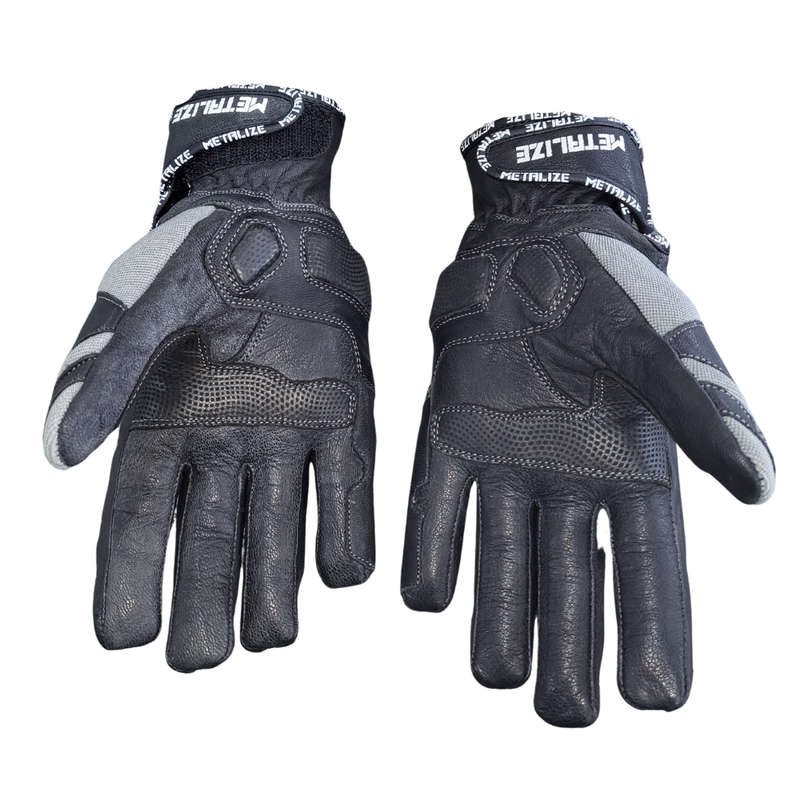 Metalize 261 Grey/Black Shorty Gloves
