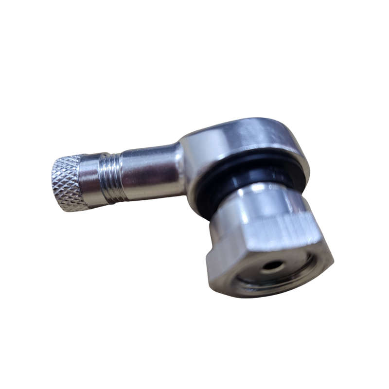 Metzeler Silver Aluminium 90 degree Tyre Valve