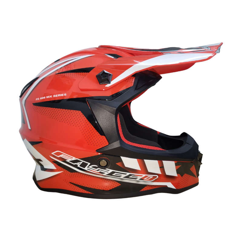 Faseed 608 Kids Red/White/Black Helmet