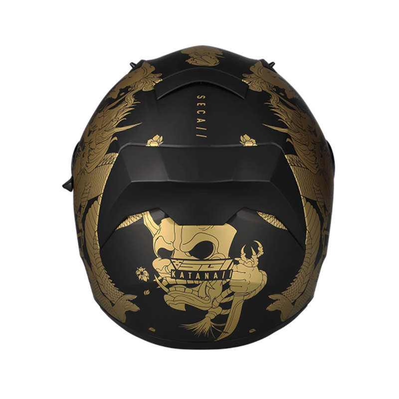 Spirit Seca Katana Black/Gold Helmet