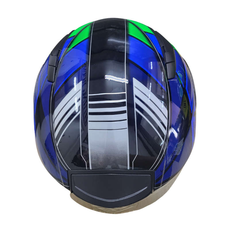 Faseed FS-816 14-1 Multi Green/Blue Helmet