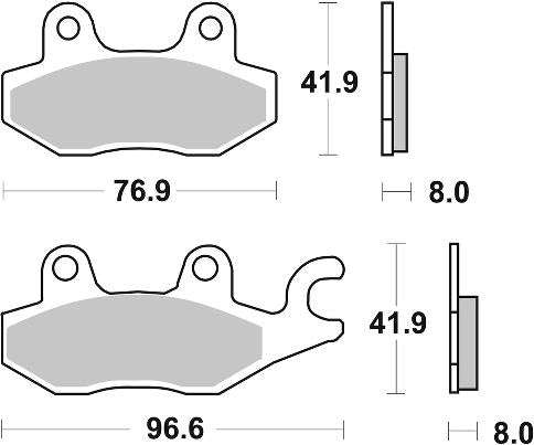 SBS 638HS Front Brake Pads