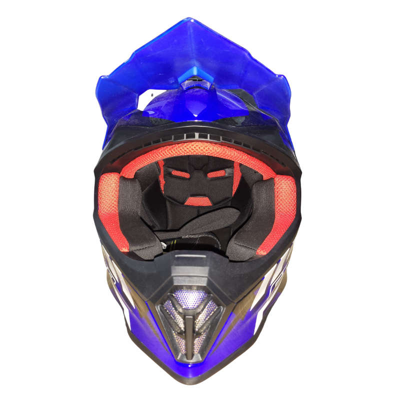 Faseed 608 Kids Blue/White/Black Helmet