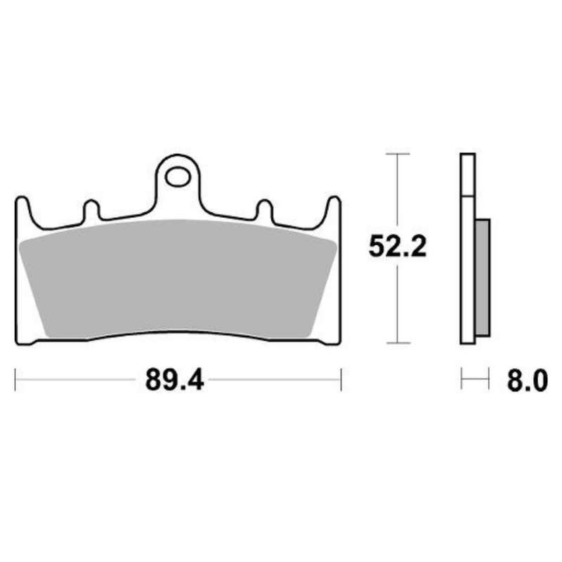 SBS 686HS Front Brake Pads