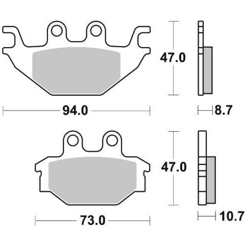 SBS 810SI Front/Rear Brake Pads