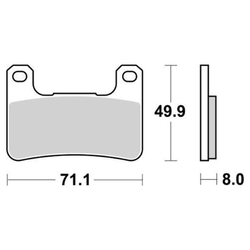SBS 806HS Front Brake Pads
