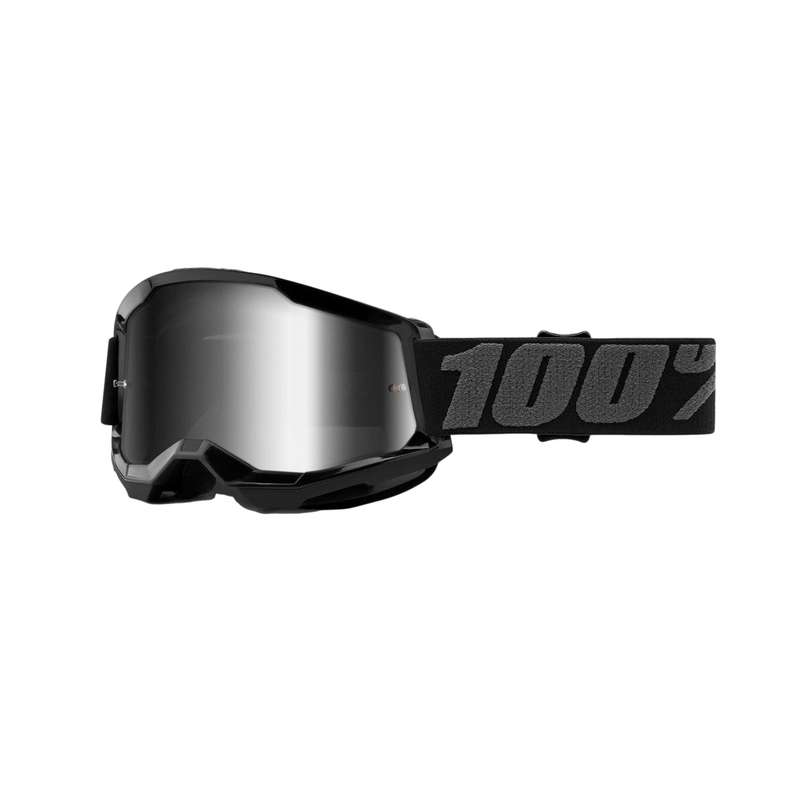 100% Strata2 Black Goggle