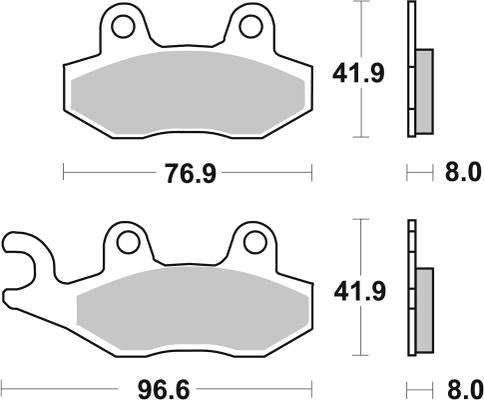 SBS 611LS Rear Brake Pads