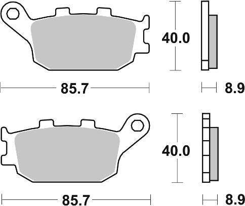 SBS 657LS Rear Brake Pads