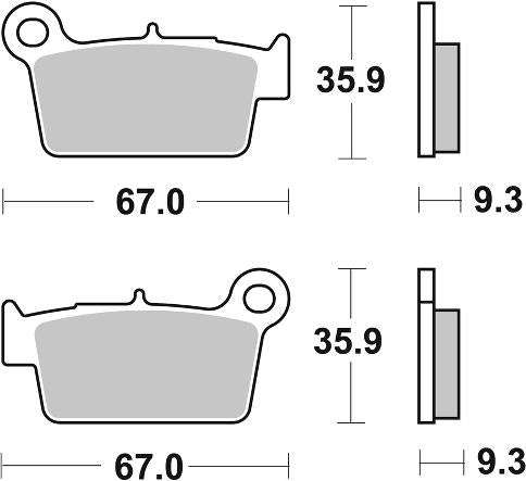 SBS 790RSI Front/Rear Brake Pads