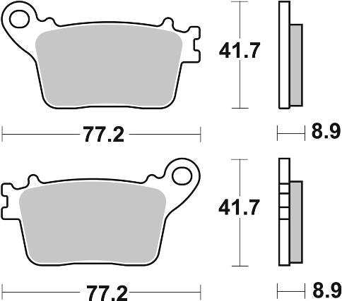 SBS 834LS Rear Brake Pads