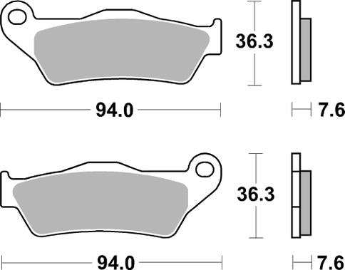 SBS 671SI Front/Rear Brake Pads