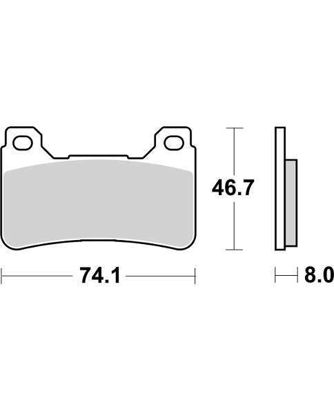 SBS 809HS Front Brake Pads