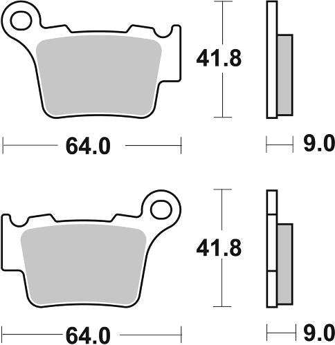 SBS 791RSI Front/Rear Brake Pads