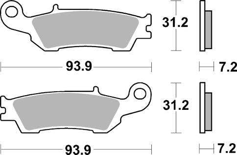 SBS 840RSI Front/Rear Brake Pads