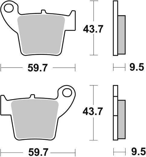 SBS 777SI Front/Rear Brake Pads