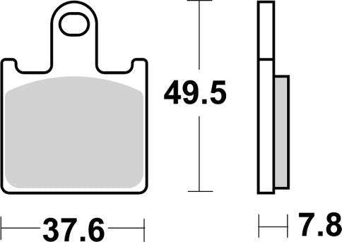 SBS 838HS Front Brake Pads