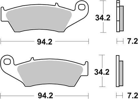 SBS 694SI Front/Rear Brake Pads