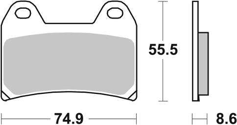 SBS 706HS Front Brake Pads