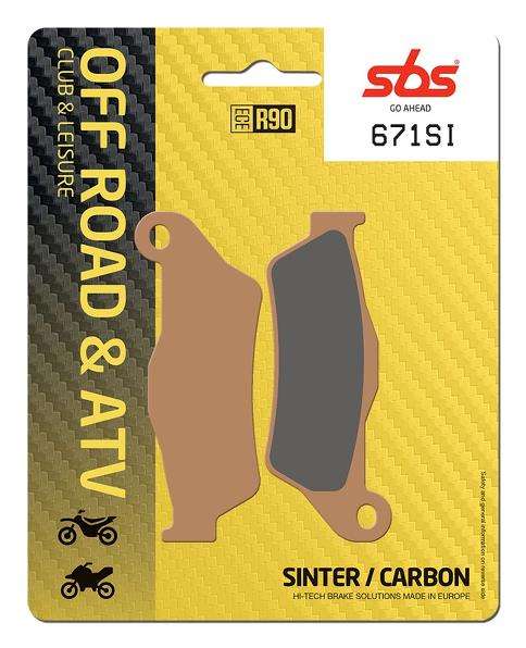 SBS 671SI Front/Rear Brake Pads