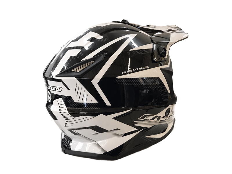 Faseed 608 Kids Black/White/Black Helmet