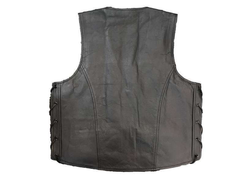 VMoto Mens Leather Waistcoat