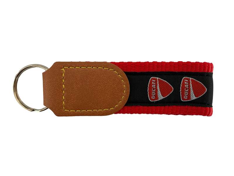 Ducati Strap Black/Red Key Ring