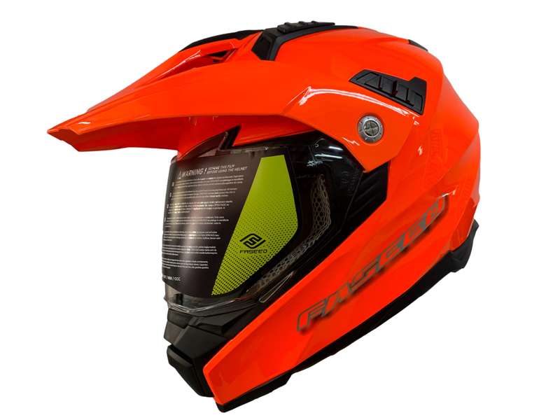 Faseed FS-606 Solid Orange Helmet